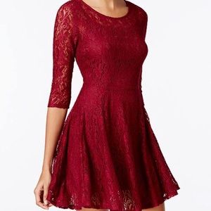 💕BEAUTIFUL maroon lace dress💕